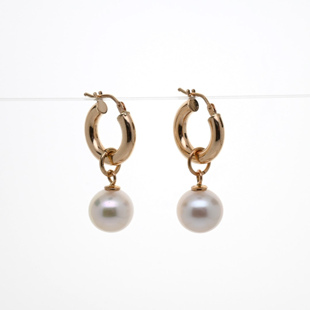 "ANGIE" - White Pearl Earrings