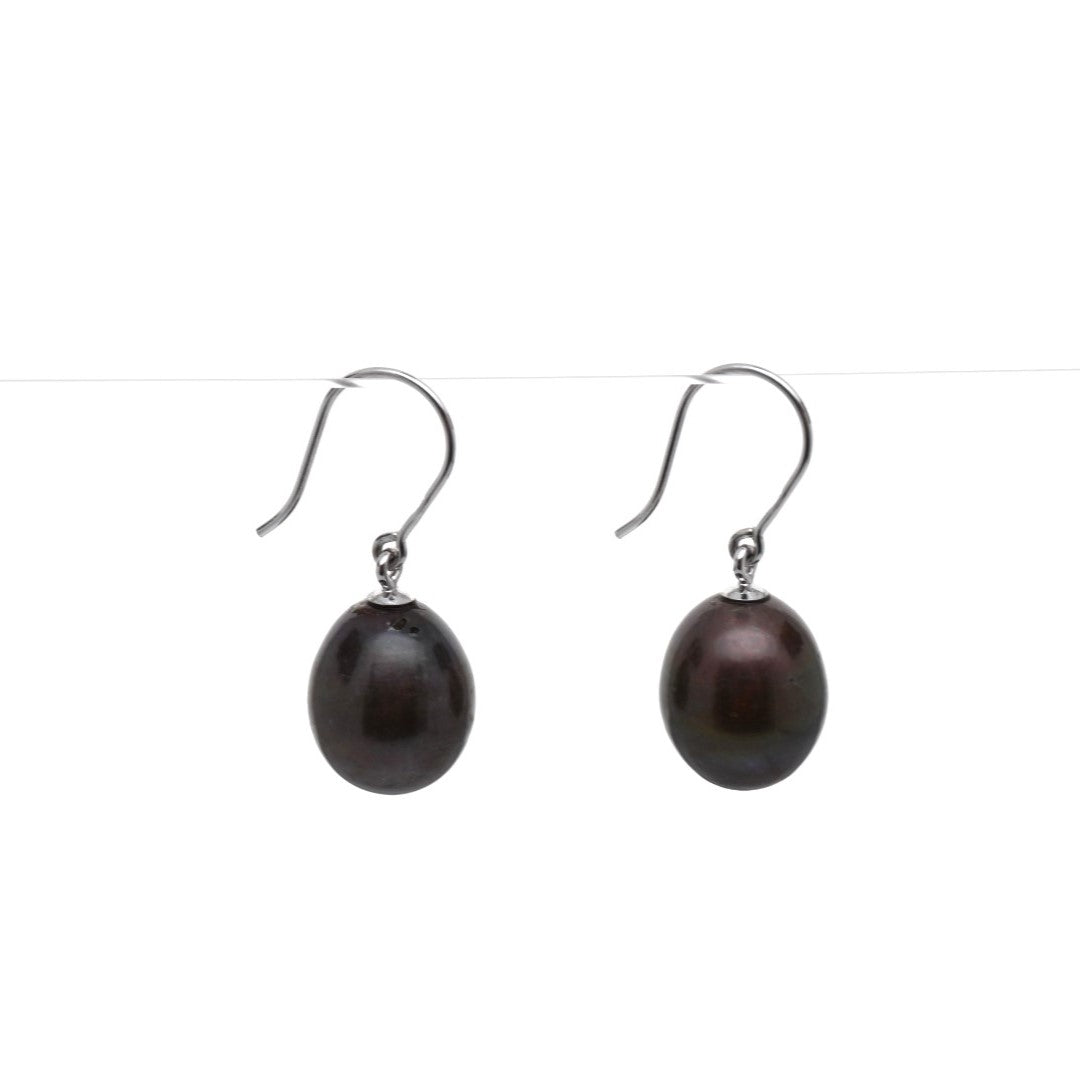 "LIZZY" - Brown Pearl Earrings