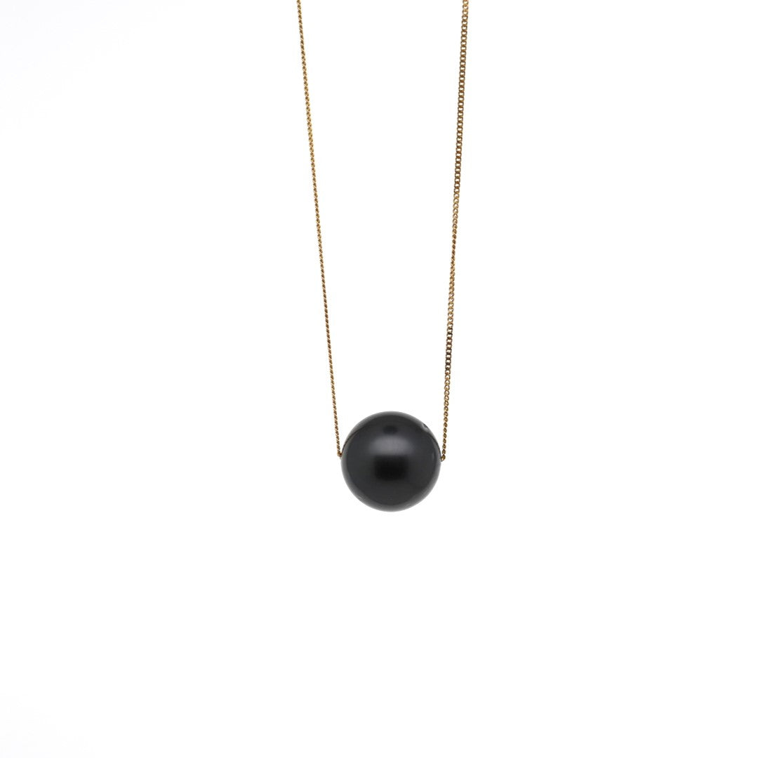 "CYNTHIA" - Black Pearl Necklace
